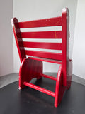 Red Painted Vintage Wooden Child’s Chair
