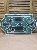 Metal Panel with Scroll Design