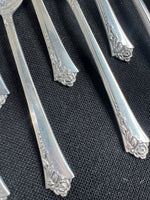 103-Piece Heirloom Damask Rose Sterling Silver Flatware Set