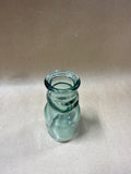 Green Glass Baby Face Jar