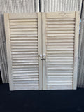Shabby Chic Distressed Cream Hanging Shutter Decor