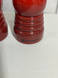 Le Creuset Ceris/Red Salt and Pepper Mills, Plastic