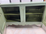 Green Painted Console Cabinet