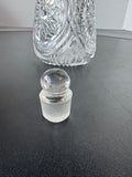 (B) Tiffany & Co Crystal Decanter with Sterling Silver Lid & Glass Stopper