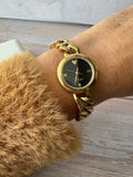Disney Mickey Mouse Gold Tone Link Bracelet Watch (WORKS)