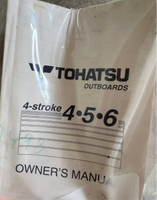 Tohatsu Four Stroke boat Motor with Cart
