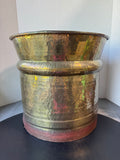 XL India Vintage Hammered Brass Planter