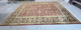 Hand Woven Rug (E), 12 ft x 8 ft 8 in; rust/tan tones ***HEAVY ITEM***READ DETAILS ON PICK UP POLICY***