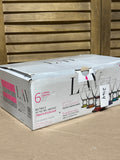 LAV Coral Orien Footed Ice Cream Glasses THREE SETS OF SIX AVAILABLE $12 EACH