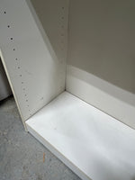 B- White Particle Board Bookcase with 4 Shelves
