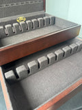 Reed & Barton Cherry Wooden Flatware Storage Chest with Drawer and Tarnish-Free Interior