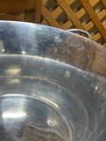 Silver Tone Metal Beverage Tub
