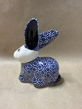 Boleslawiec Polish Pottery Blue White Rabbit