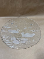 Woodland Ducks Footed Cake Platter