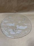 Woodland Ducks Footed Cake Platter