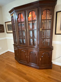 Jamestown American Furniture Lighted 2 Piece China Hutch***HEAVY ITEM***READ DETAILS ON PICK UP POLICY***