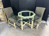 Glass Top Table with (2) Chairs
