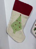 Needlepoint Christmas Stockings - Pair (A)