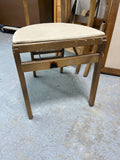 Vintage Stakmore Folding Card Table with (3) Folding Chairs