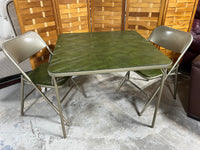 Samsonite Folding Card Table with (2) Folding Chairs