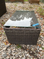 All Weather Wicker Loveseat and Table Set