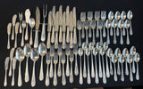 64-Piece Stieff Sterling Silver Monogrammed Flatware