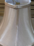Pair of Tan Satin Finish Lamp Shades