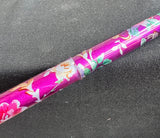 Purple Floral Adjustable Height Lightweight Collapsible Aluminium Cane