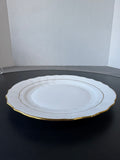 Herend Hungary 1524 Golden Edge White Dinner Plate (A) (7 AVAILABLE—PRICED INDIVIDUALLY AT $75 EACH)