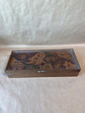 Wooden Jewelry Box With Map