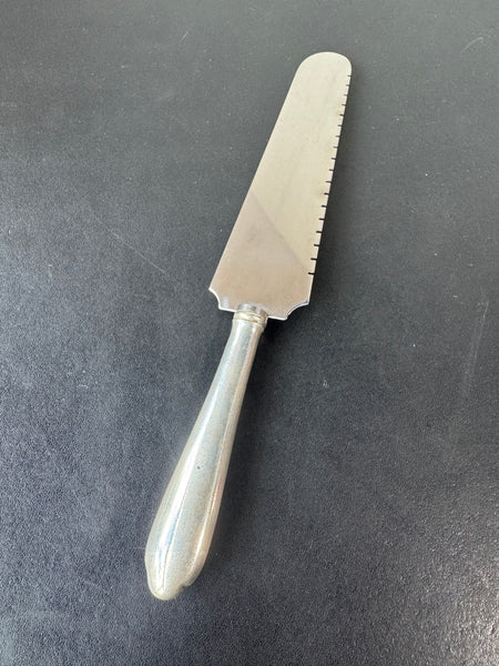 Web Sterling Silver Handled Cake/Pie Server with Serrated Edge