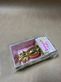 Gold Tone Pineapple And Palms Bottle Stopper In Package