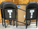 Brown Folding Card Table with 4 Folding Chairs by Meco/Sudden Comfort Corp