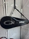 Pair of Prince Q3 Red Triple Threat Oversized Tennis Racquets with Cases