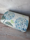 Blue Hydrangeas Small Jewelry Box with Divider & Mirror