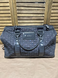 Quilted Grey Vera Bradley Weekend Bag With Shoulder Strap