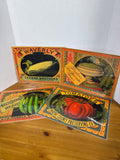 The Metropolitan Museum Of Arts Canning Label Laminated Placemats - Set Of 4