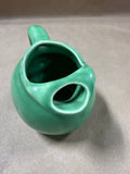 Small Green Ceramic Ball Pitcher With Ice Lip