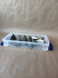 Seagull Pewter Christmas Trees Place Card Holders - Set Of 12