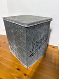 Primitive Vintage Grayce Farms Galvanized Metal Dairy Box