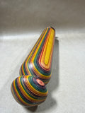 Rainbow Striped Wooden Rolling Pin