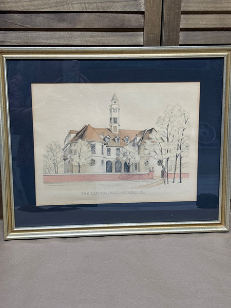 The Capitol, Williamsburg Print