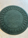 Round Dark Green Christmas Tree Mat, 36"D