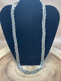 Silver & Gold Tone Braided Necklace