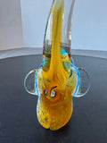 Murano Style Art Glass Elephant Paperweight