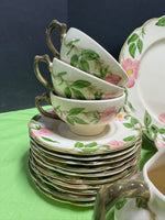 35-Piece Franciscan Desert Rose Earthenware China Set