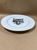 Woodmere Fox Head Dinner Plate