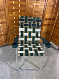 Green Woven Beach Chair