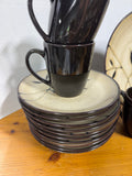 46-Piece Gibson Midnight Palm Stoneware China