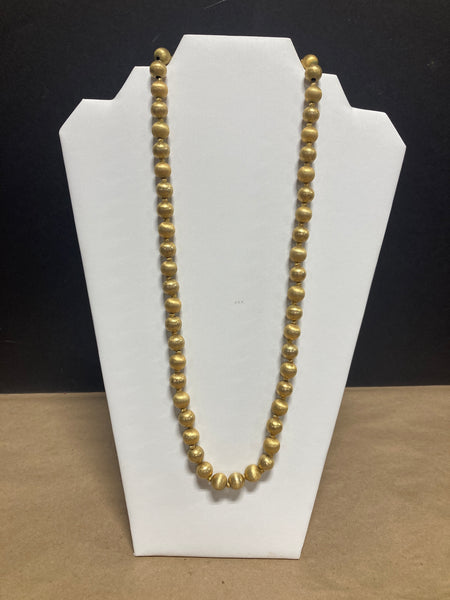 Gold Tone Beaded Necklace